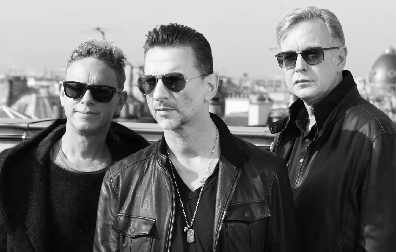 Photo wallpaper Depeche Mode, Martin Gore, David Gahan, Andrew Fletcher, Delta Machine