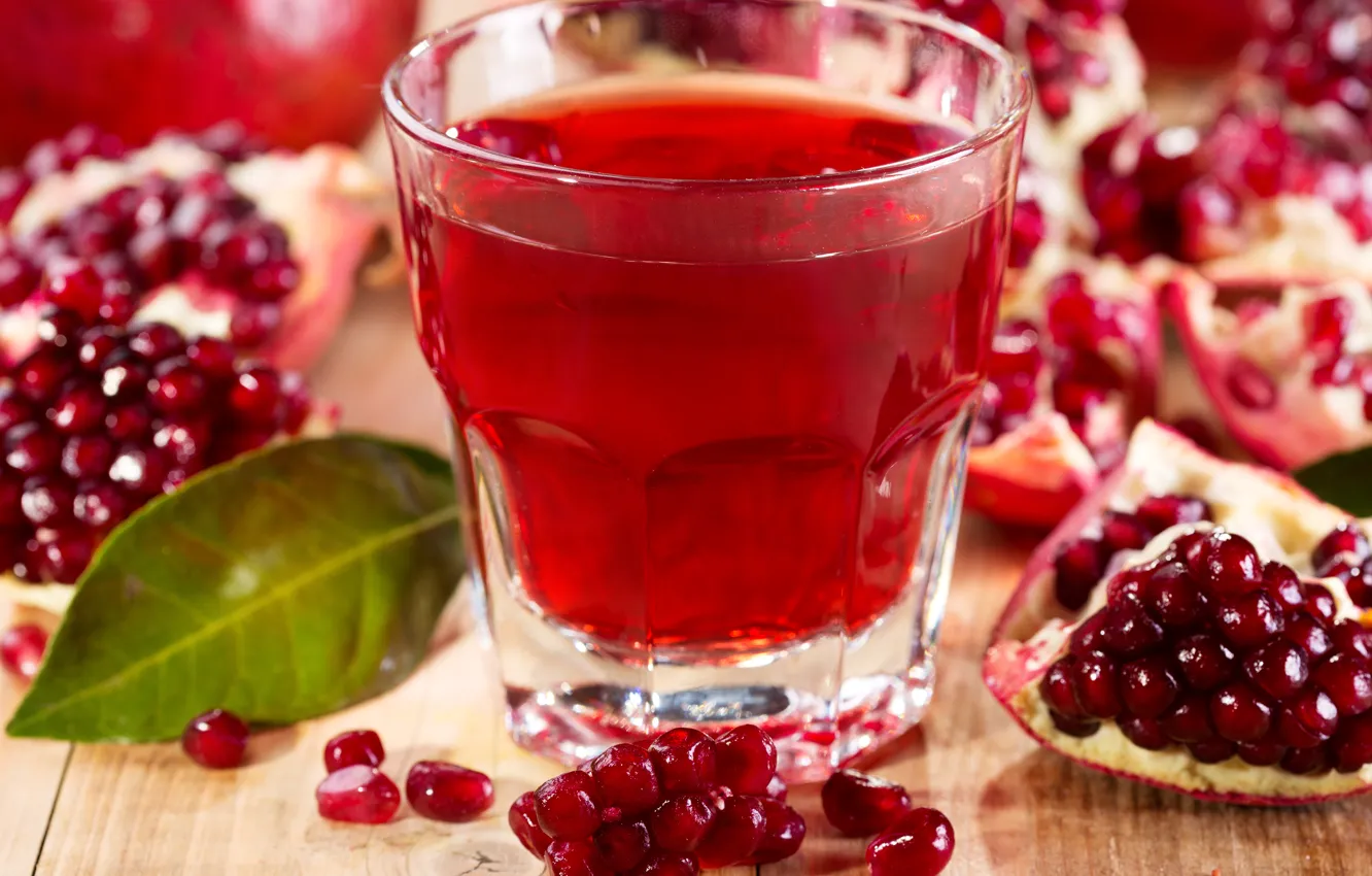 Photo wallpaper grain, garnet, pomegranate juice