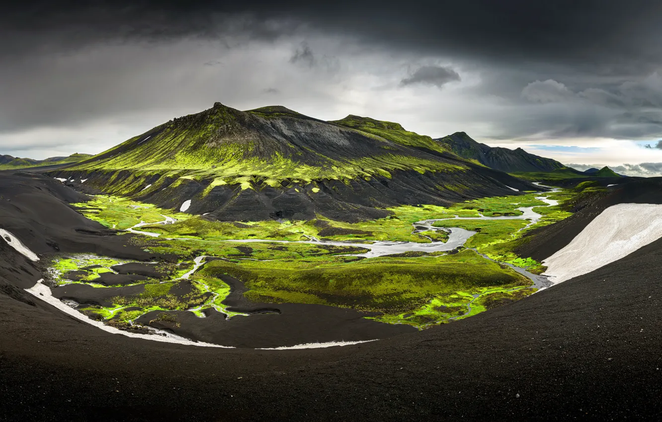 Photo wallpaper landscape, nature, Iceland