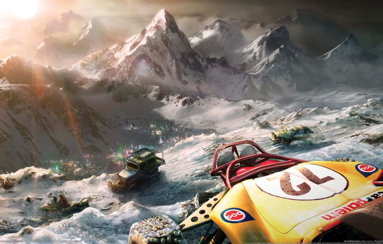 Photo wallpaper snow, race, MotorStorm Arctic Edge