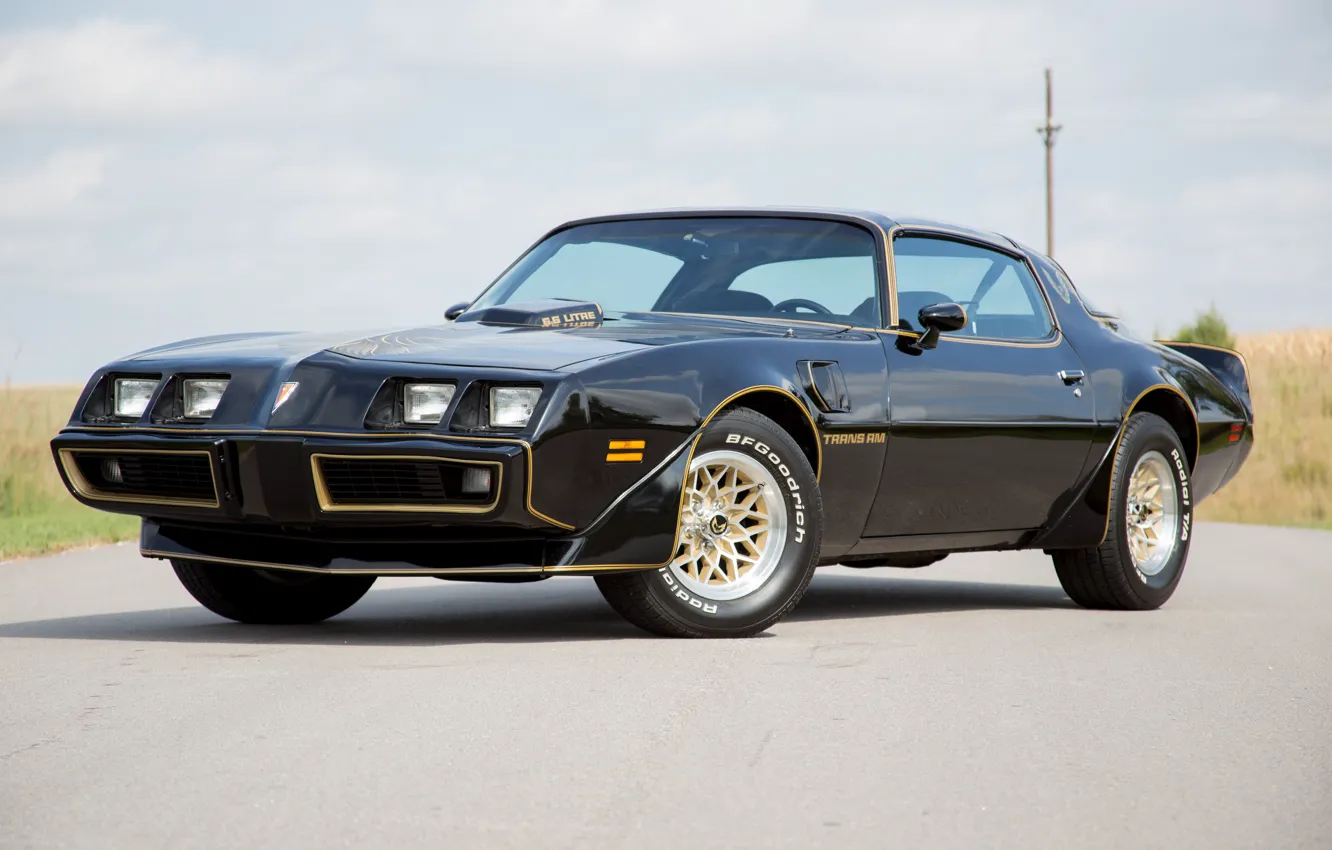 Photo wallpaper Black, Pontiac, 1979, Trans