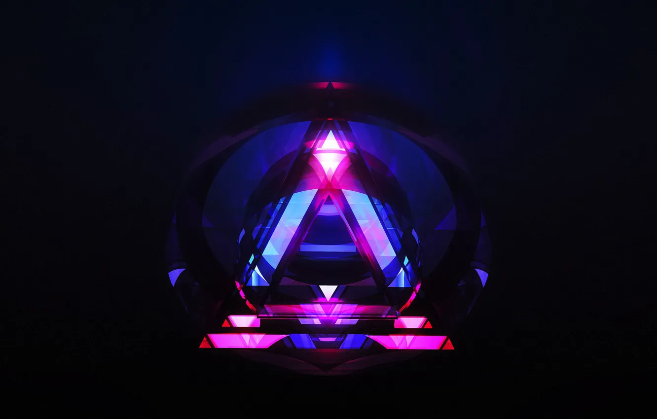 Photo wallpaper abstraction, background, triangle, hq Wallpapers