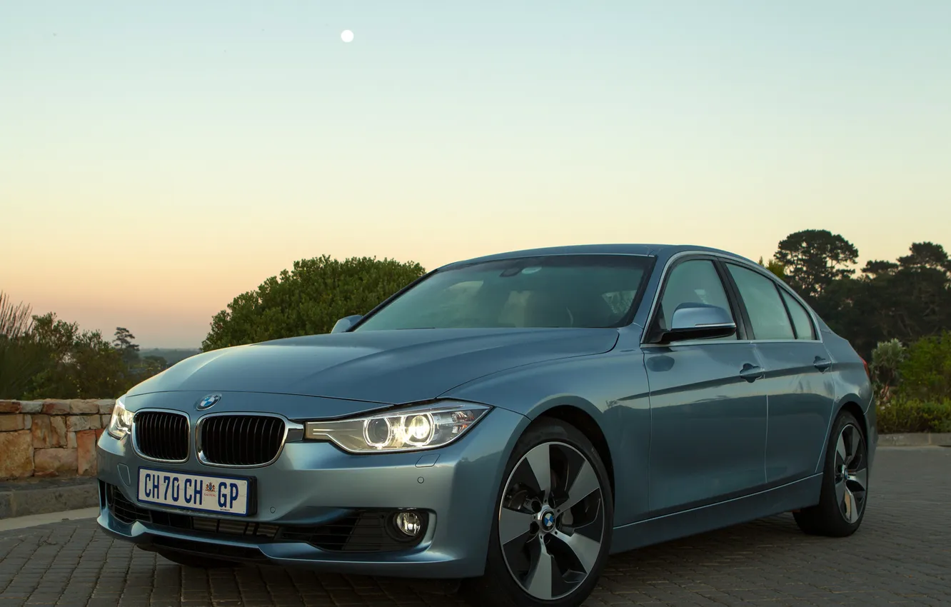 Photo wallpaper auto, lights, BMW, ActiveHybrid 3, perdok