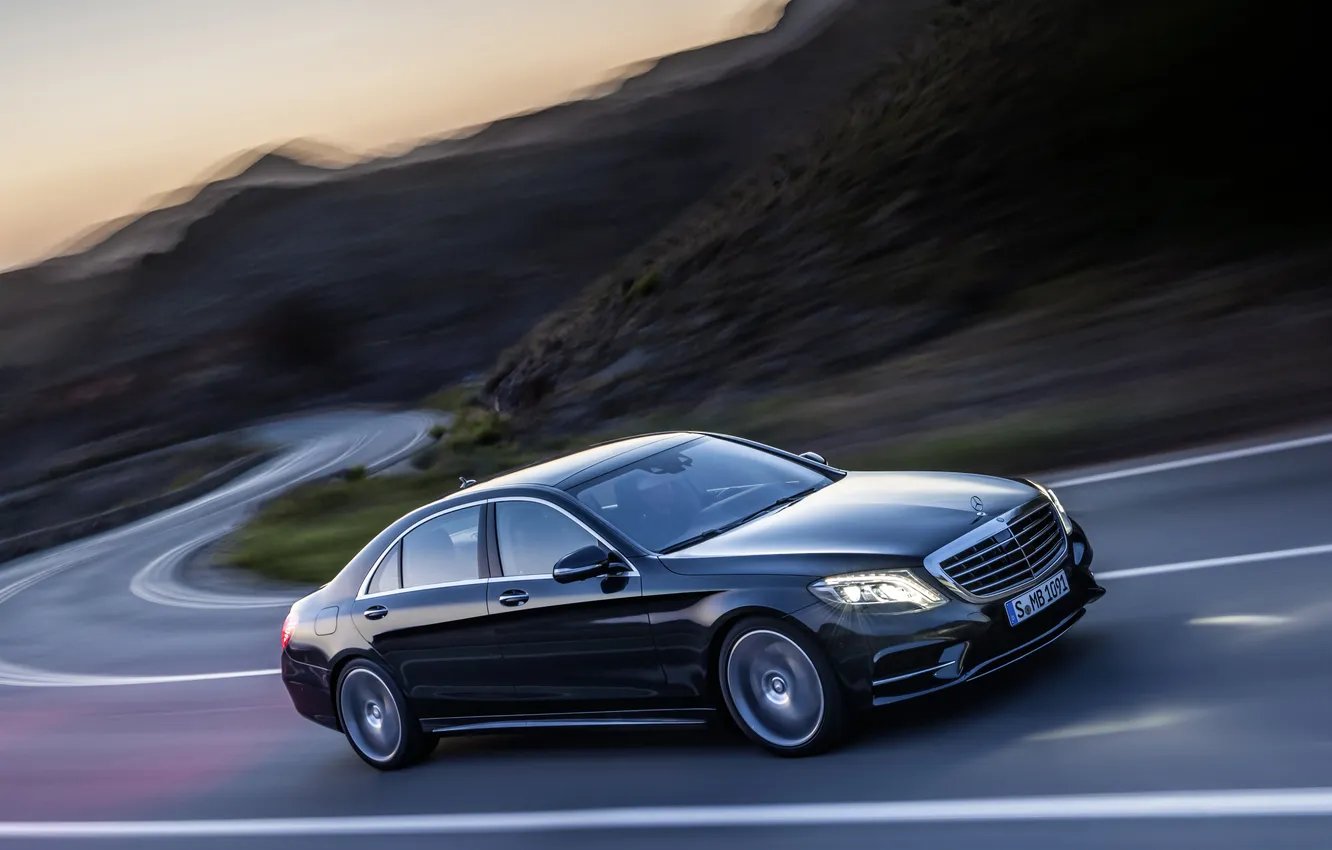 Photo wallpaper Mercedes, S-Class, The flagship