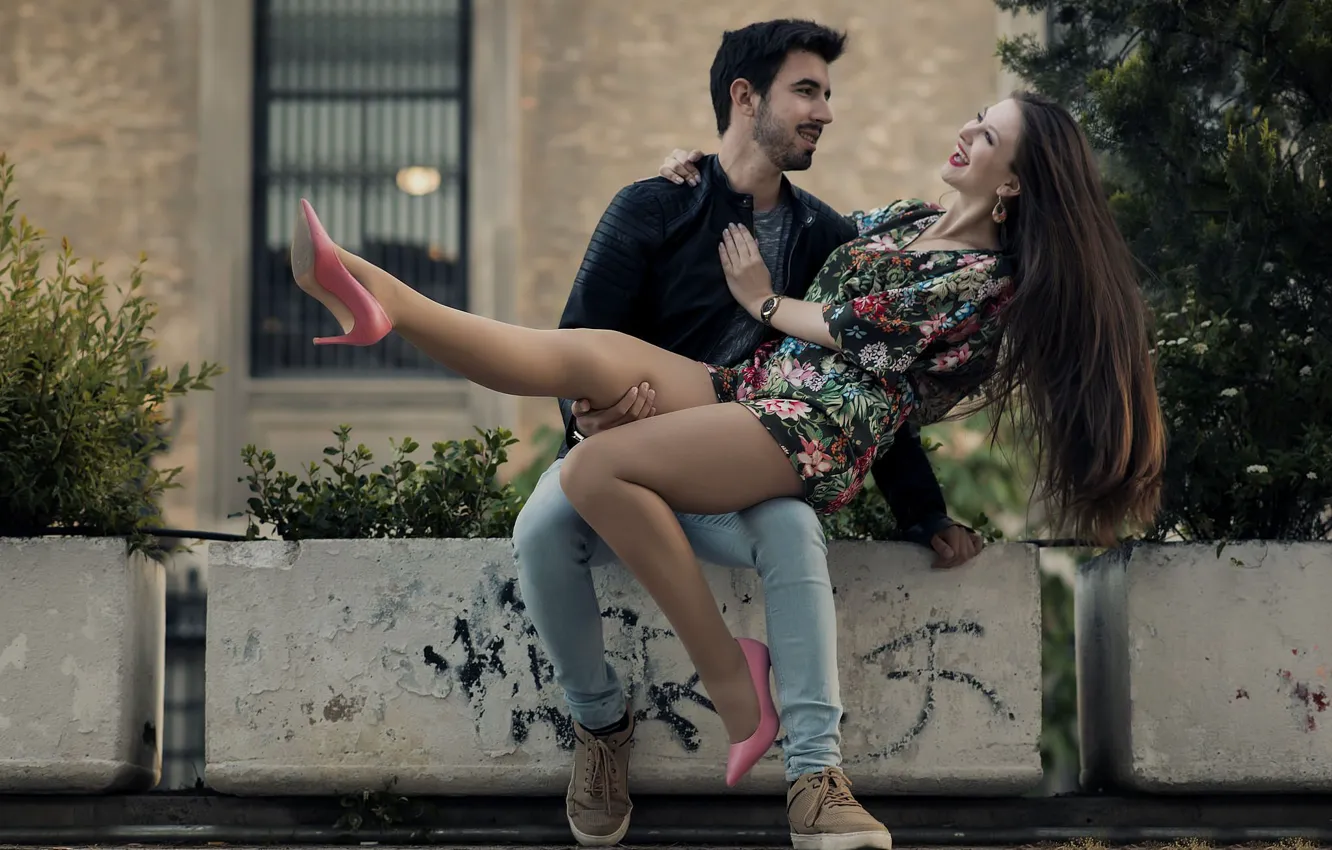 Photo wallpaper girl, feelings, Martin, guy, Olga Hrudnak