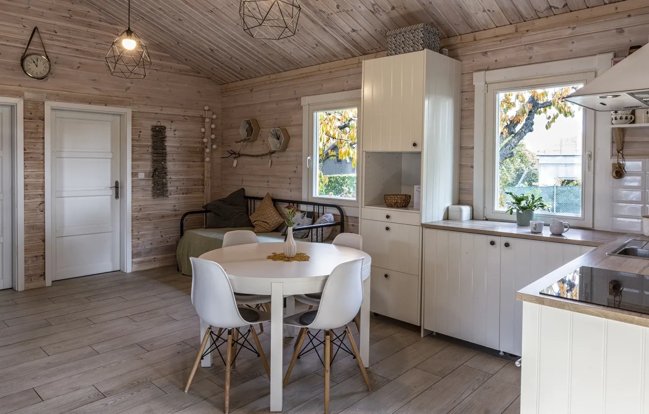 Photo wallpaper style, interior, kitchen, living room, dining room, IKEA, IKEA idea decor, IKEA Decor
