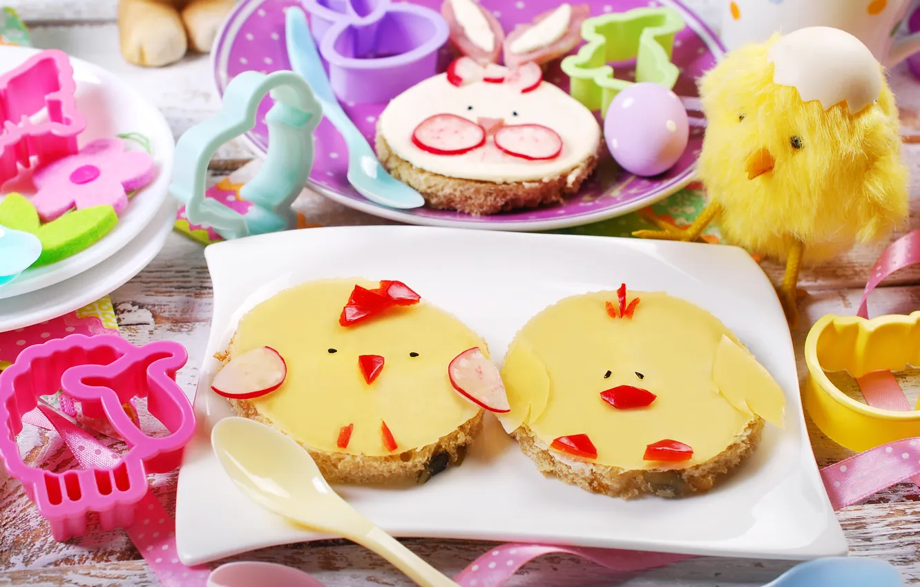 Photo wallpaper flowers, eggs, spring, Easter, flowers, spring, Easter, eggs