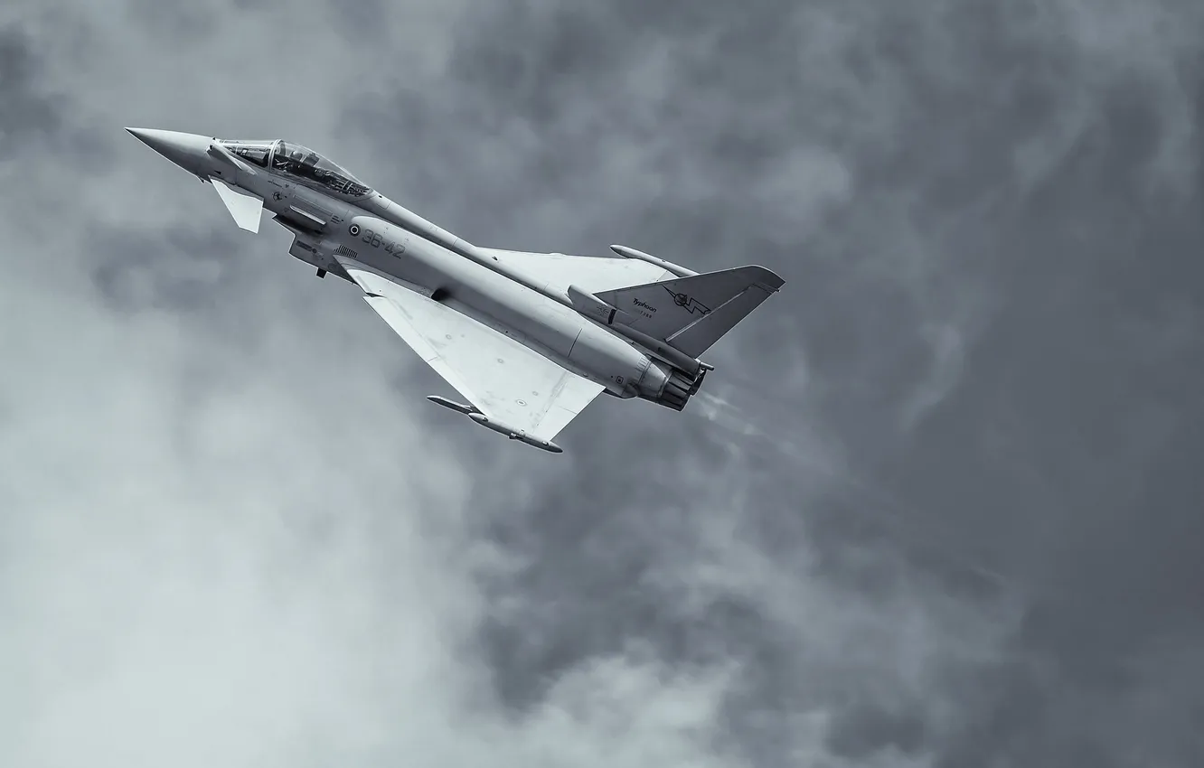 Photo wallpaper flight, fighter, multipurpose, Eurofighter Typhoon