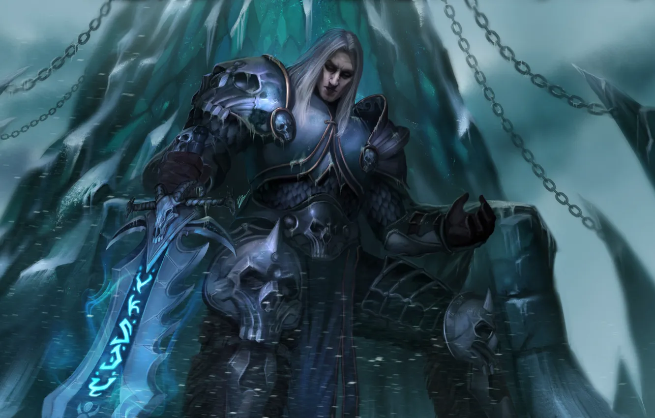 Photo wallpaper World of Warcraft, warcraft, wow, arthas, Arthas Menethil, frozen throne