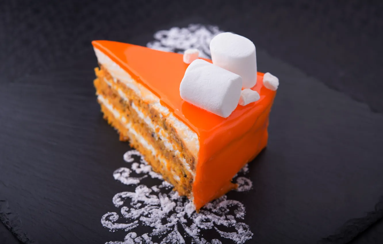 Photo wallpaper cake, cream, dessert, cakes, piece, cake, sweet, sweet