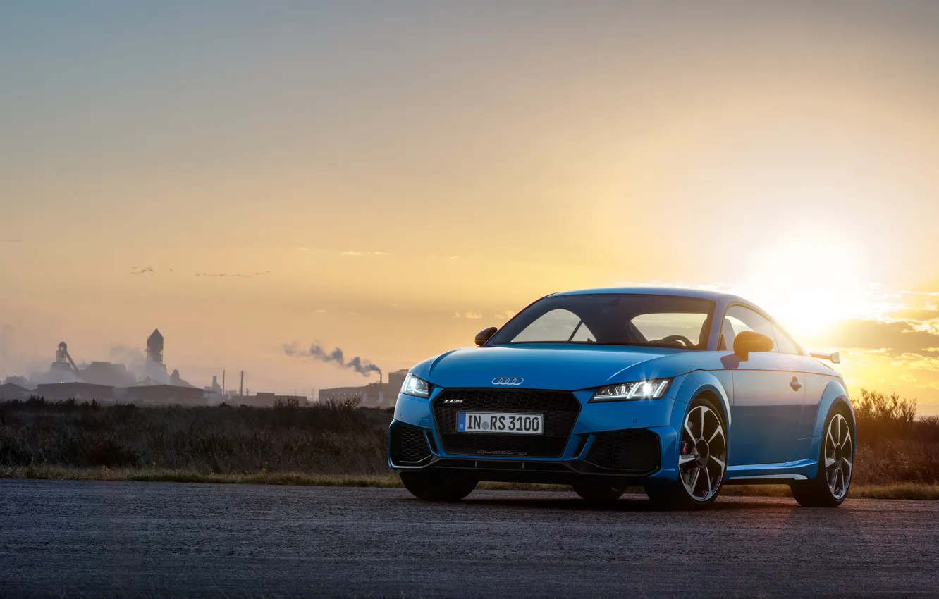 Photo wallpaper car, Audi, sun, TT, Audi TT RS Coupe