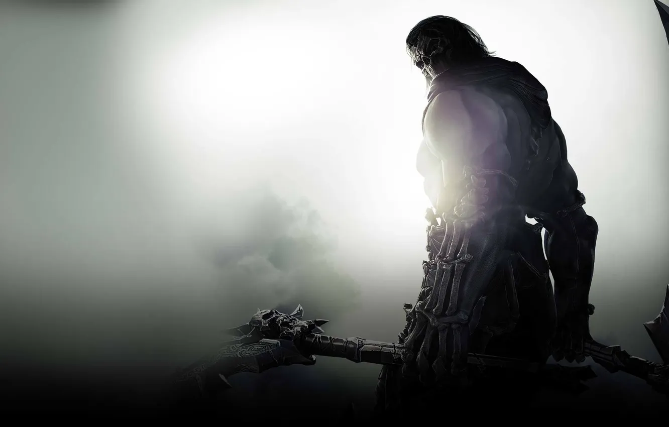 Photo wallpaper death, weapons, bones, darksiders