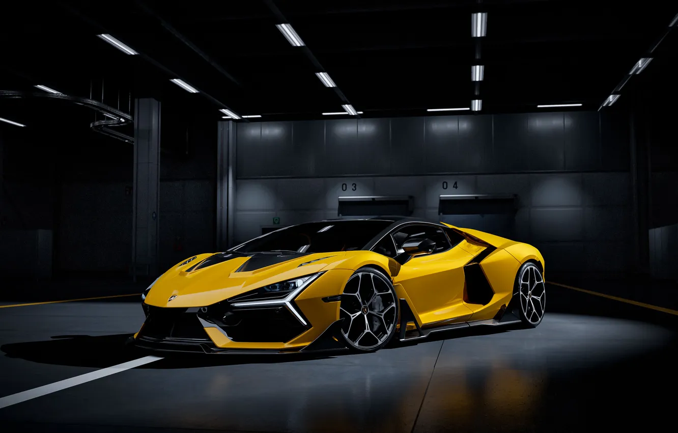 Photo wallpaper side view, Lamborghini, Elite Car, Supercar, Front, Lamborghimi Scrambled, Italy Car, 2025