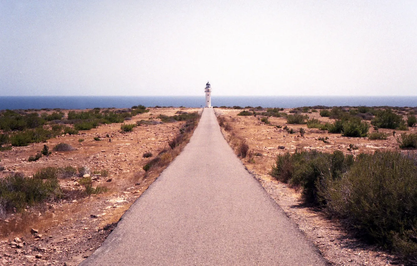 Photo wallpaper summer, sea, ocean, pathway, lighthouse