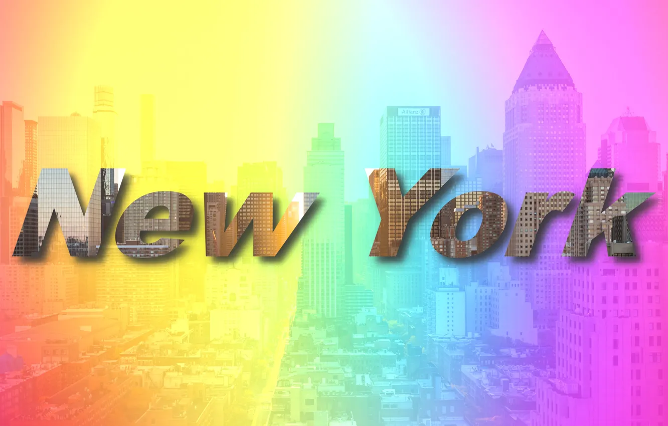 Photo wallpaper text, the city, letters, city, the inscription, Wallpaper, New York, wallpaper