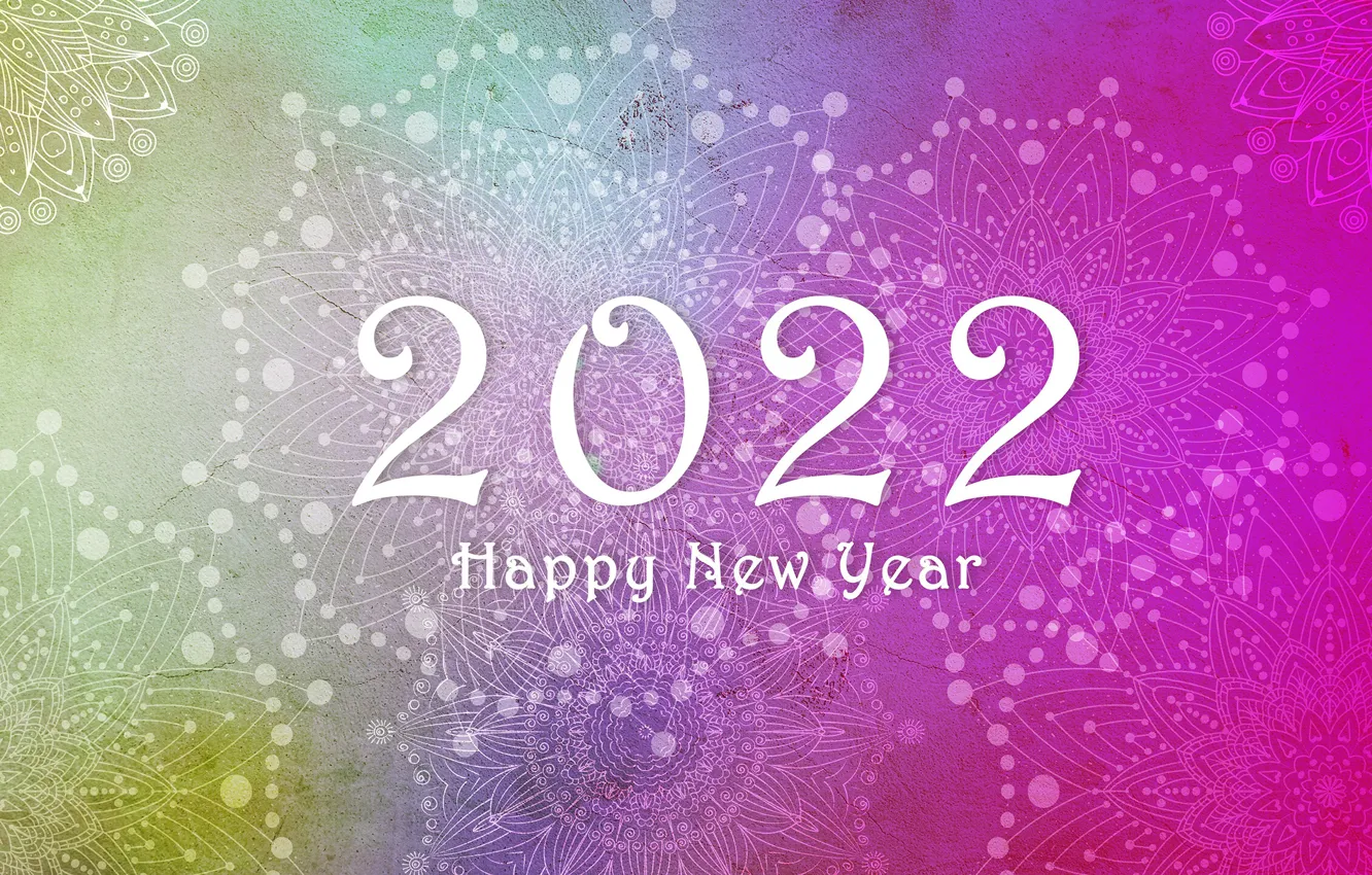 Photo wallpaper winter, background, holiday, pattern, new year, figures, New Year, 2022