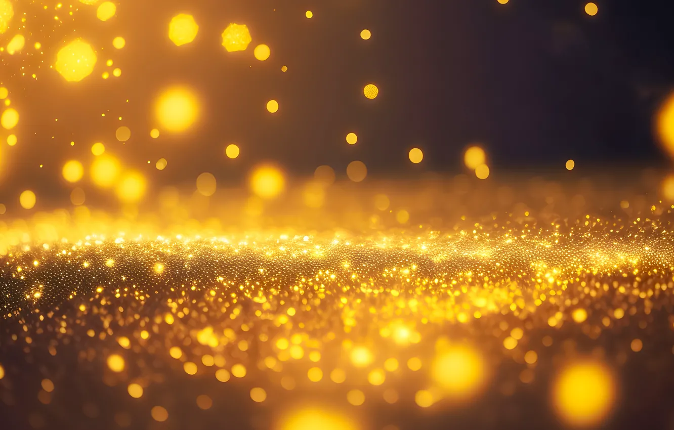 Photo wallpaper light, glare, background, gold, Shine, new year, texture, sequins