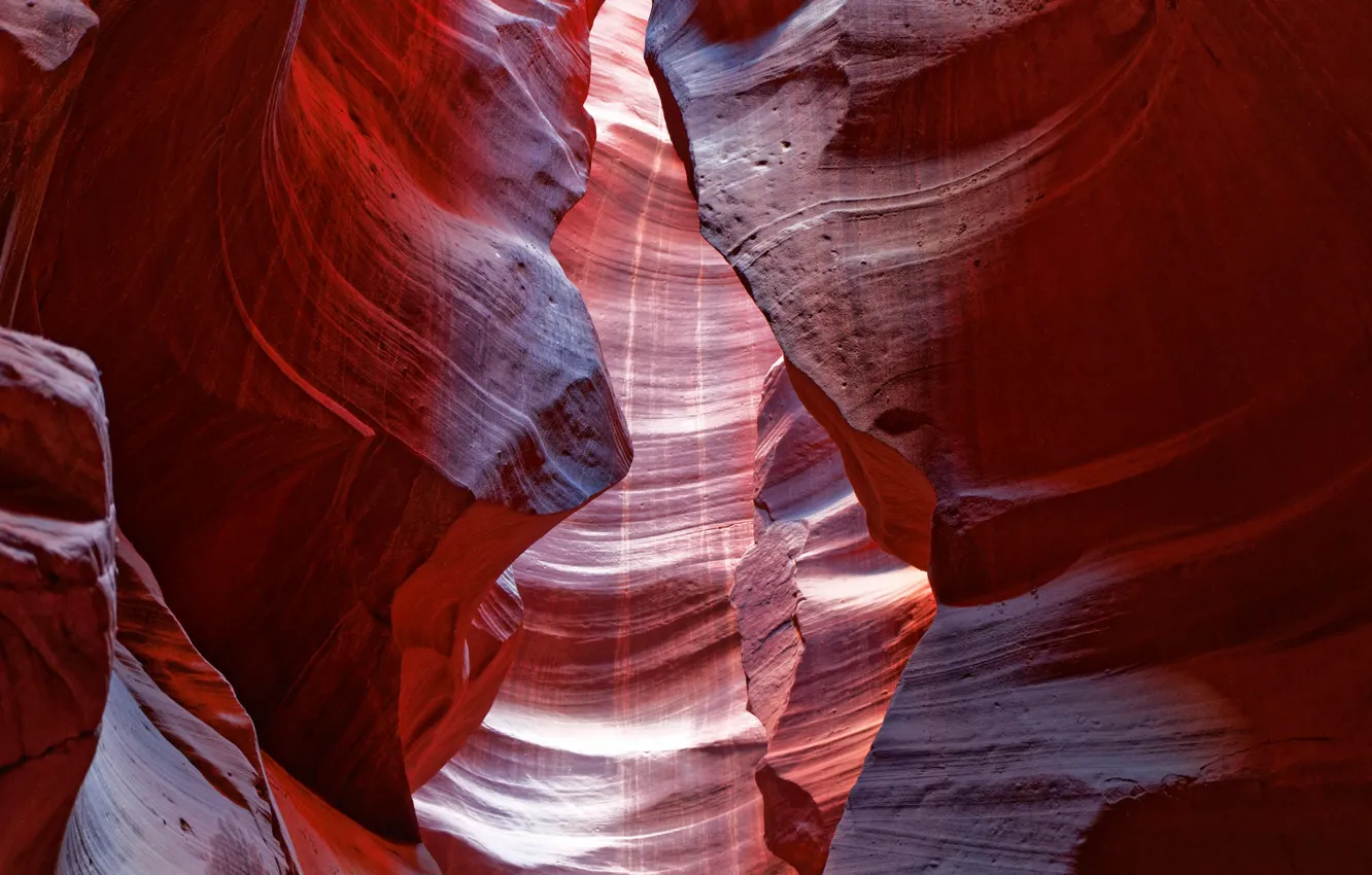 Photo wallpaper light, paint, AZ, gorge, USA, antelope canyon