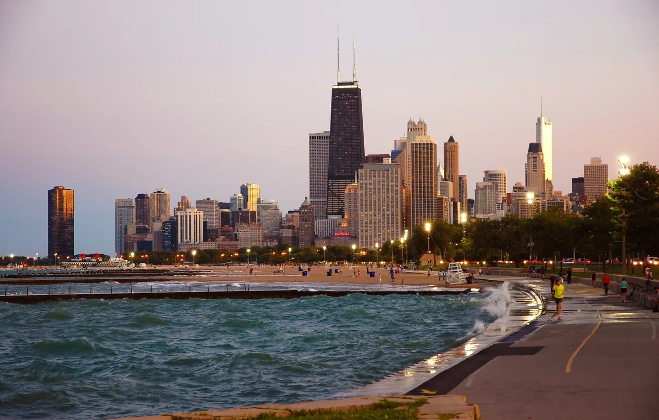 Photo wallpaper building, skyscrapers, Chicago, USA, America, Chicago, skyscrapers