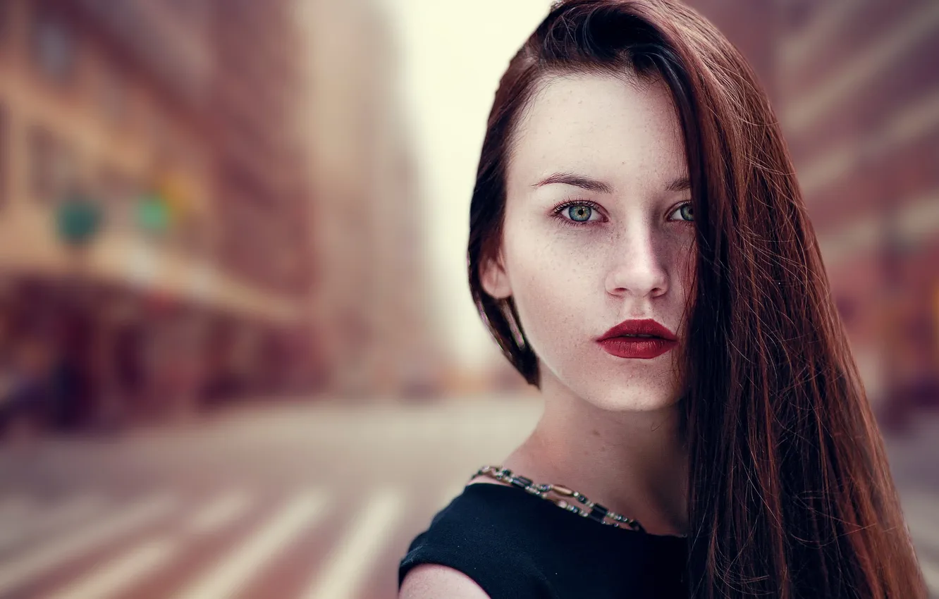 Photo wallpaper look, girl, portrait