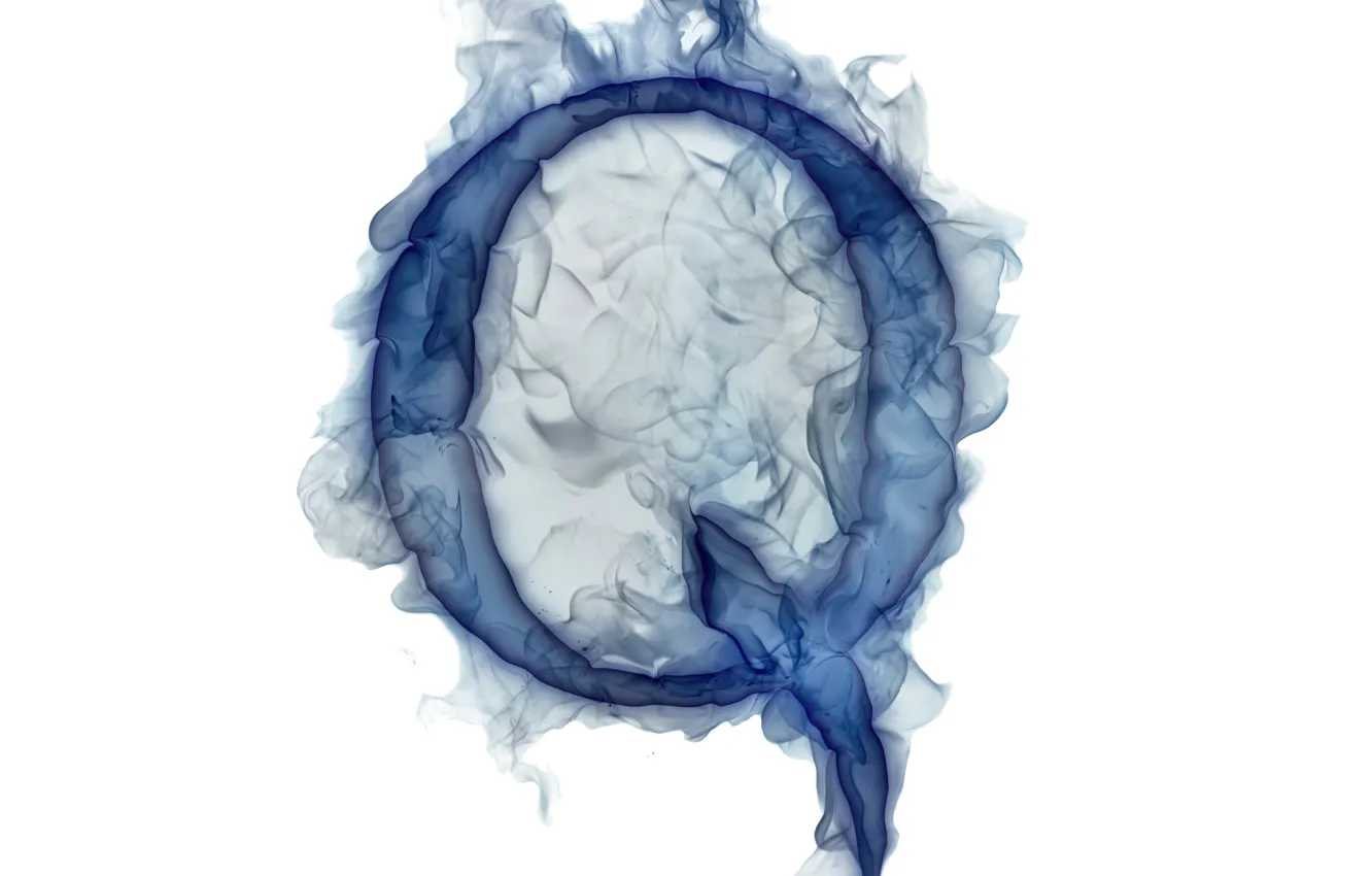 Photo wallpaper letters, smoke, gas, Litera