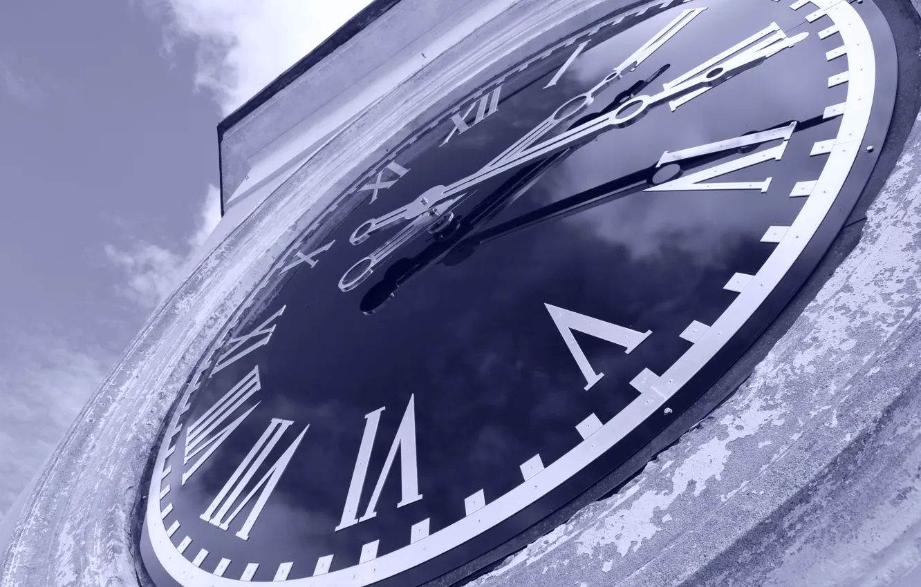 Photo wallpaper arrows, watch, large, dial