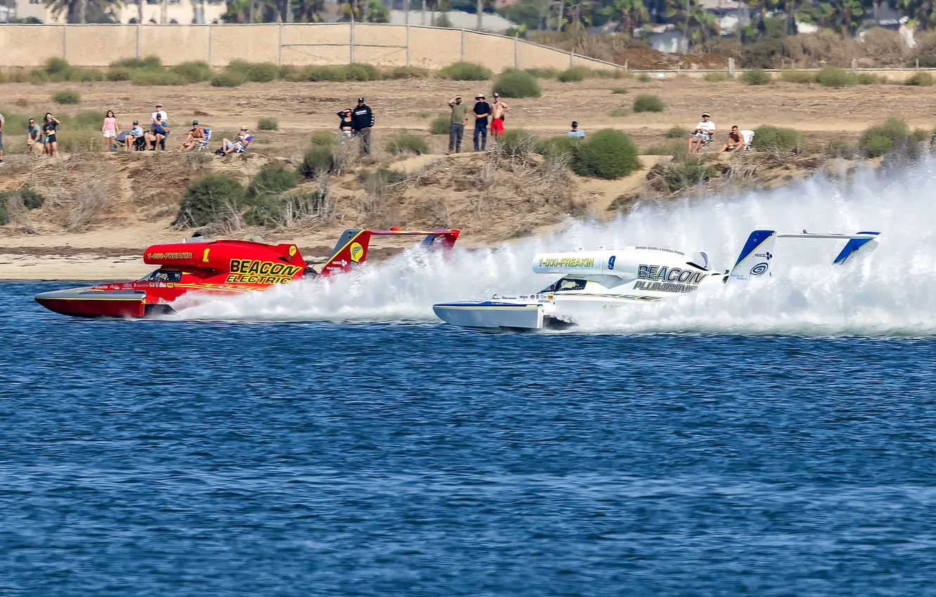 Photo wallpaper race, boat, speed