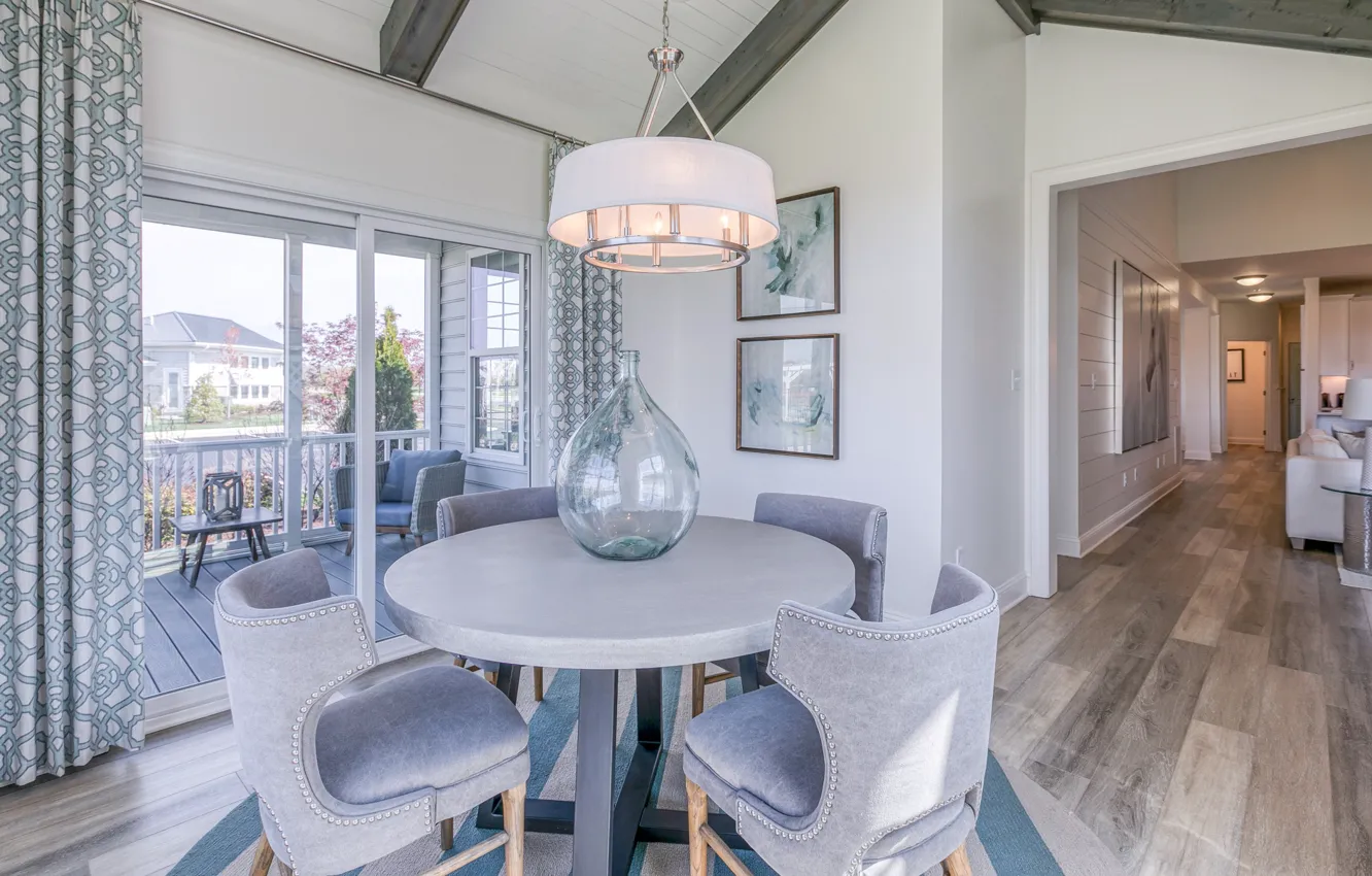 Photo wallpaper interior, balcony, dining room, Oxford