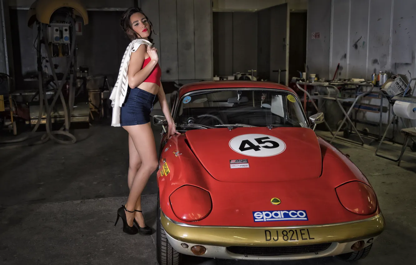 Photo wallpaper auto, style, model, legs, RAMONA