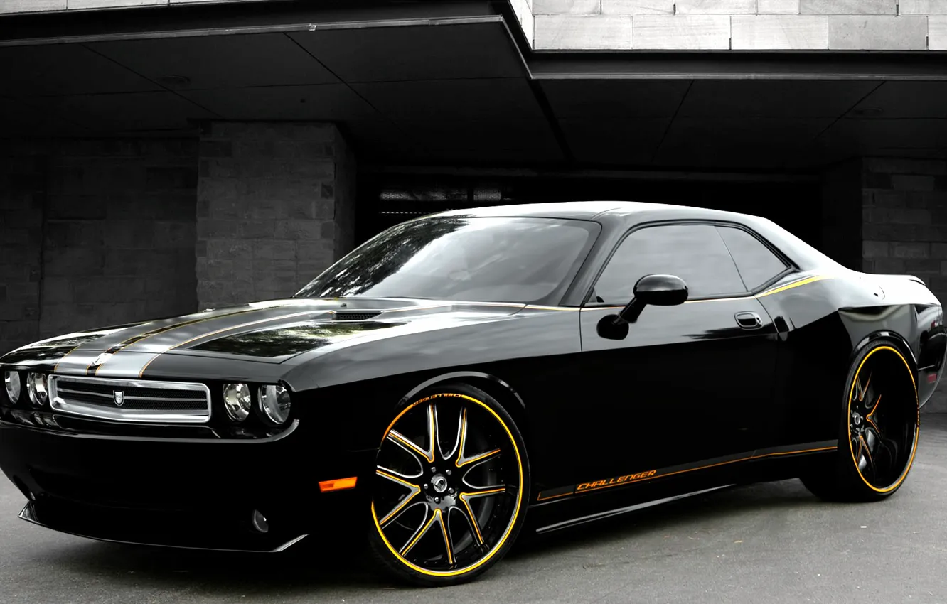 Photo wallpaper dodge, challenger, tuning, asanti