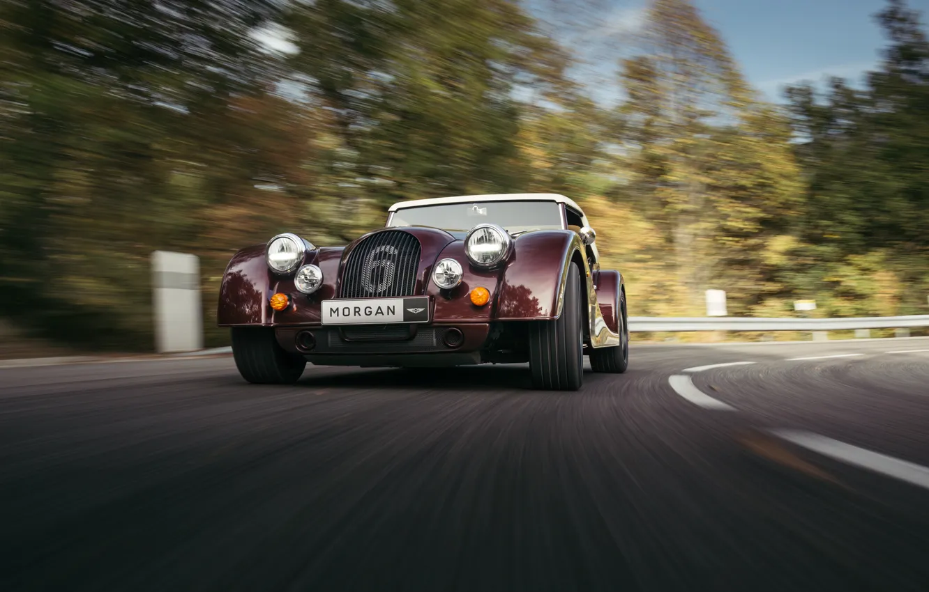 Photo wallpaper Morgan, drive, Morgan Plus Six, Plus Six