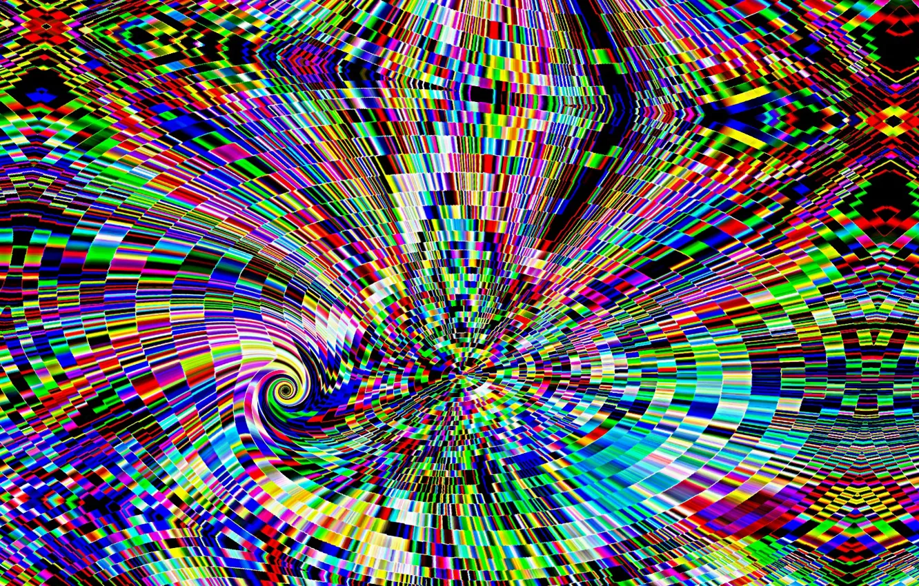 Photo wallpaper mosaic, form, plexus, bright colors, overflow, bright colors, shapes, Plexus