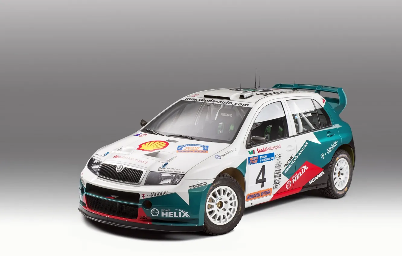 Photo wallpaper wrc, skoda, fabia