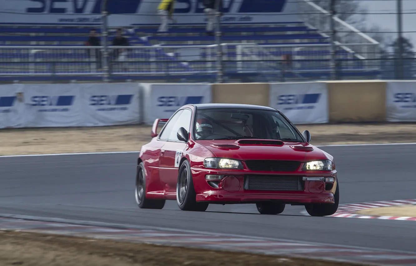Photo wallpaper Subaru, Impreza, WRX, STI, Racing, Widebody, 22B, GC8