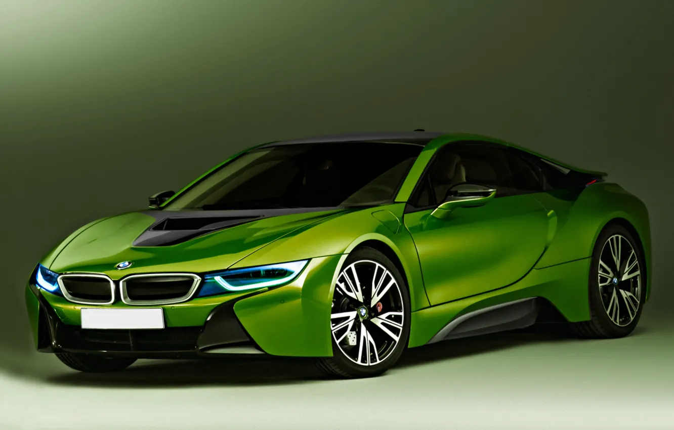 Photo wallpaper green, color, BMW