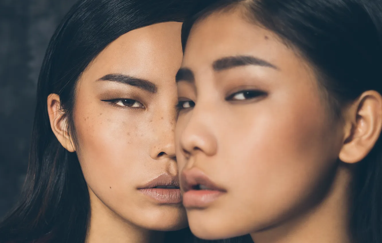 Photo wallpaper girl, portrait, Asian