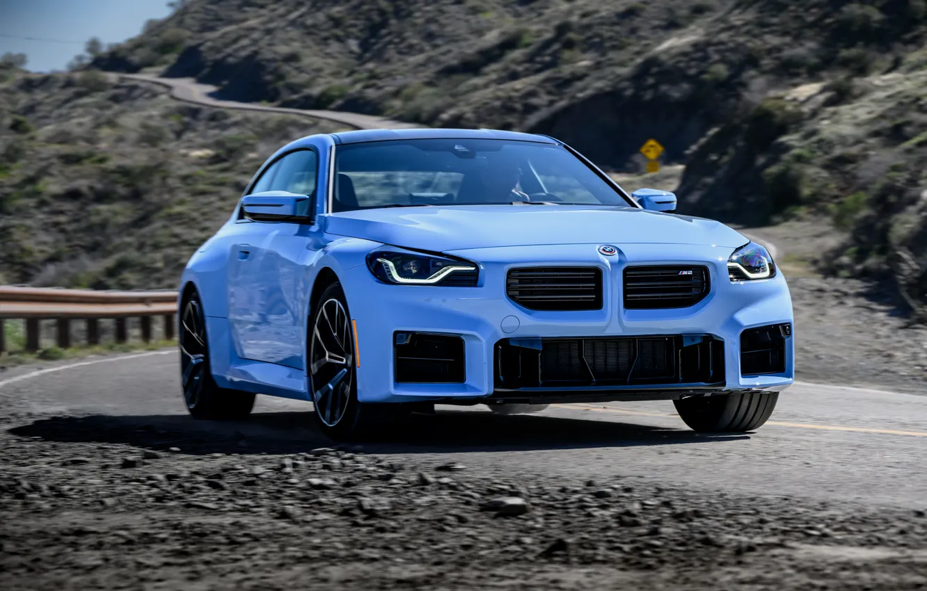 Photo wallpaper BMW, front view, M2, G87, BMW M2 MT, 🤢