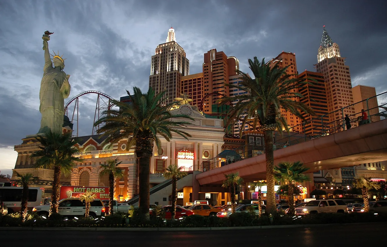 Photo wallpaper the city, street, building, home, Las Vegas