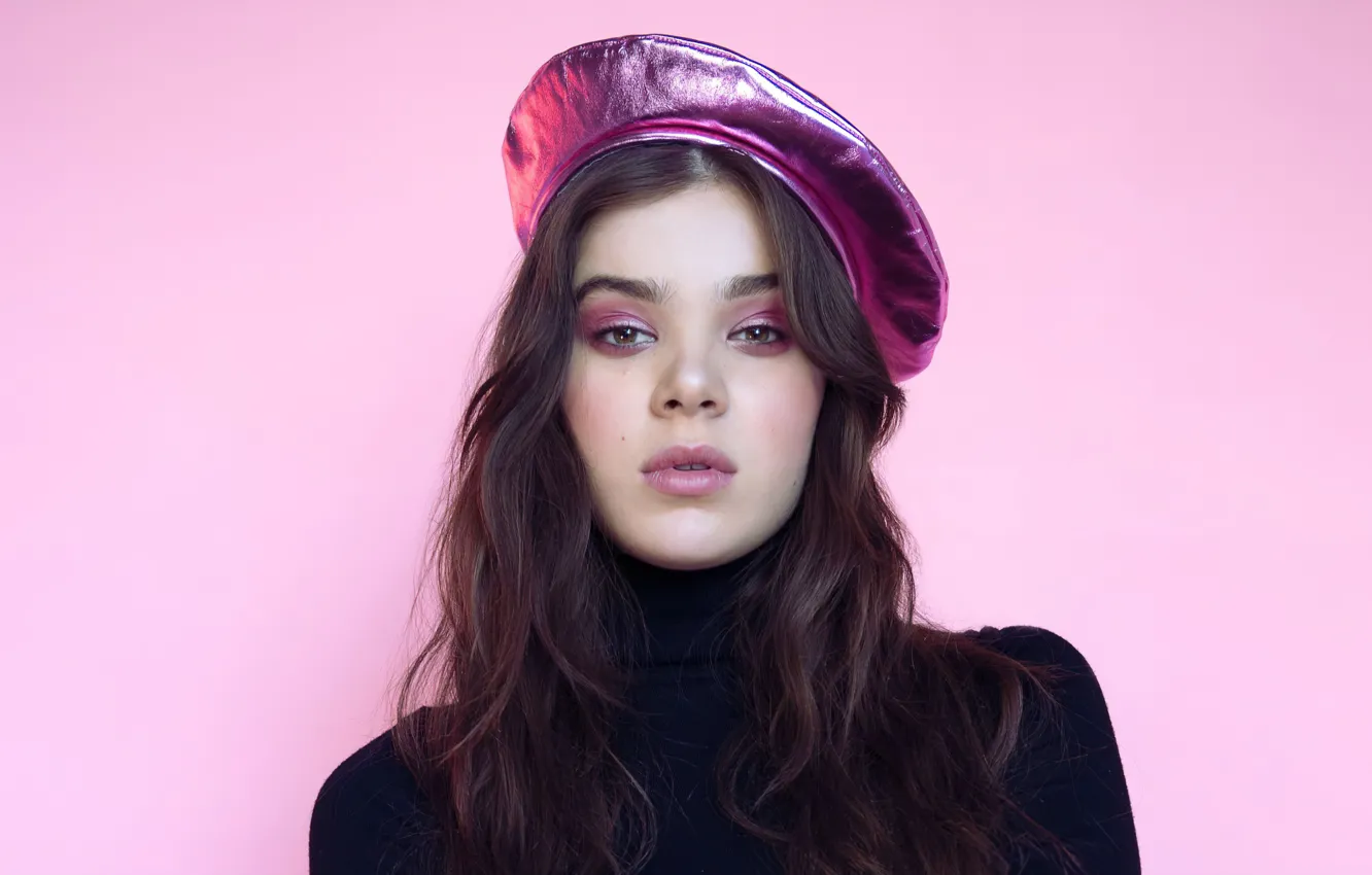 Photo wallpaper Haley Steinfeld, Hailee Steinfeld, actrees, pink color