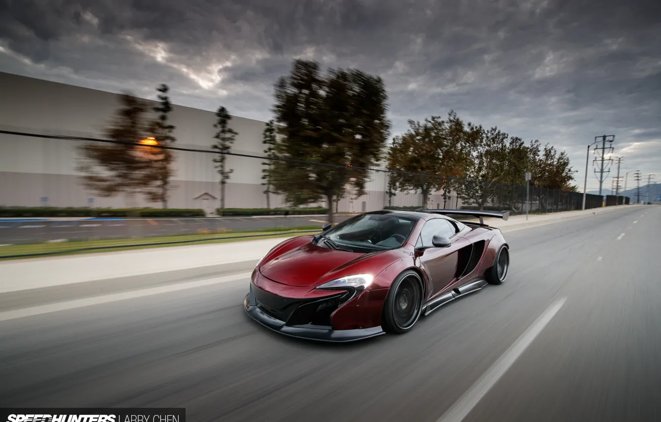 Photo wallpaper road, McLaren, speed, MP4-12C, Liberty Walk