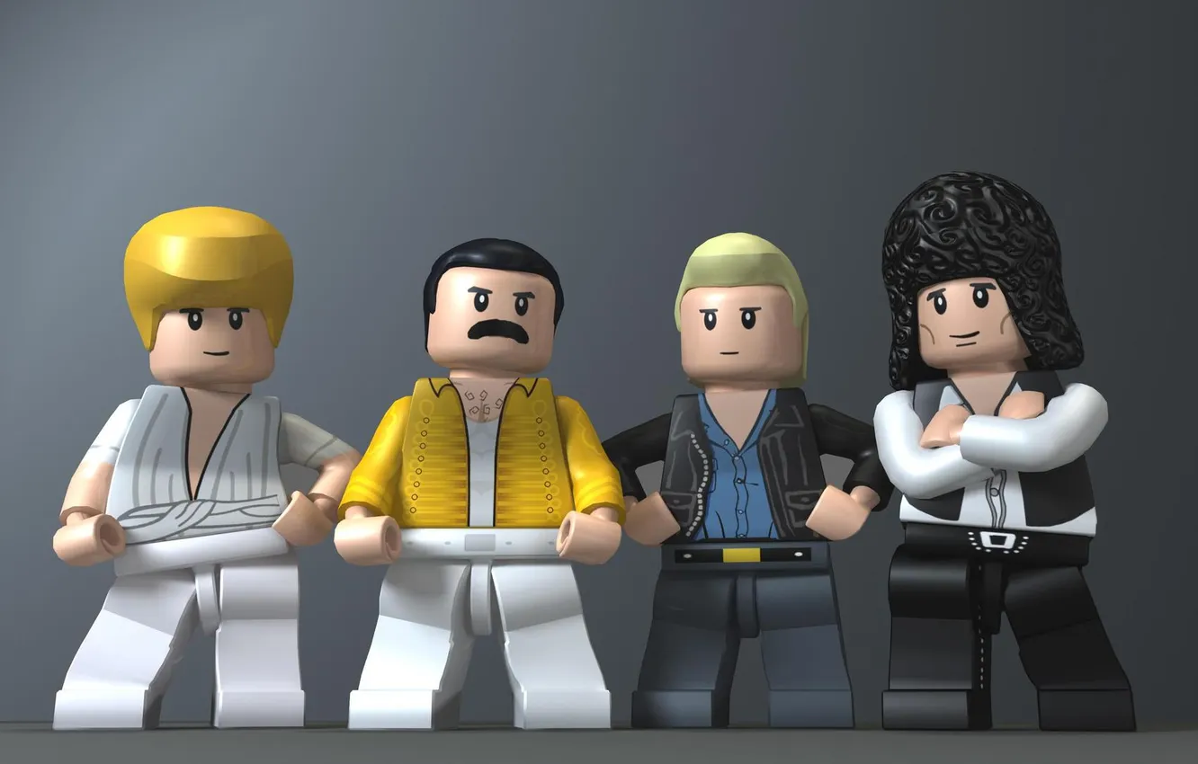 Photo wallpaper Lego, queen, on stage