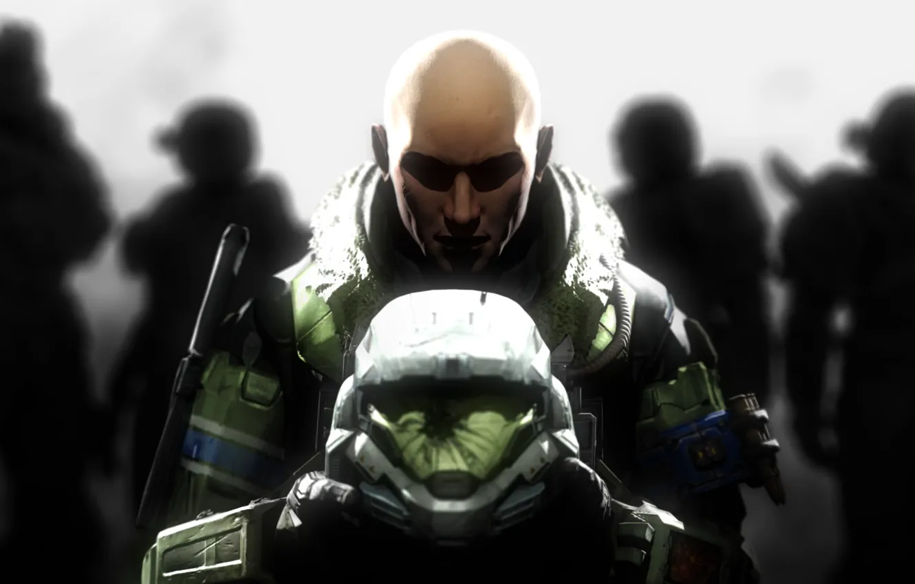 Photo wallpaper soldiers, helmet, Halo, armor, fan art, June, Jun-A266, SPARTAN 3