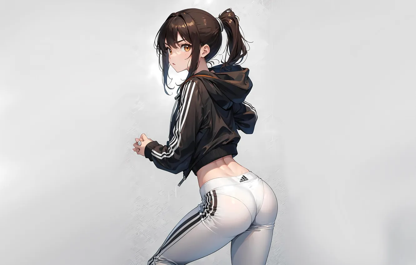 Photo wallpaper kawaii, girl, hot, sexy, star, ass, anime, brunette