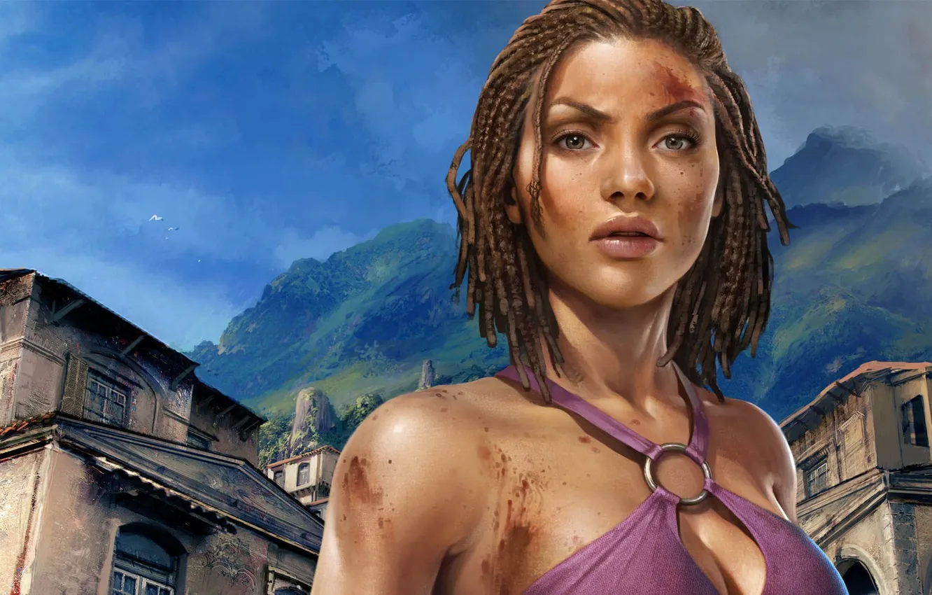 Photo wallpaper girl, building, Dead Island Riptide