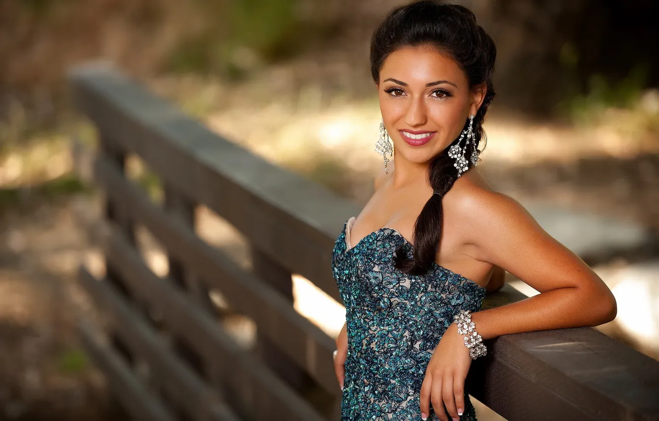 Photo wallpaper girl, background, portrait