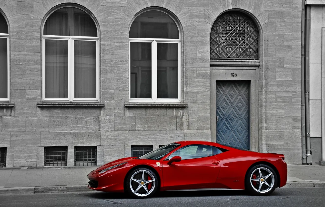 Photo wallpaper window, Ferrari, Ferrari 458 Italia