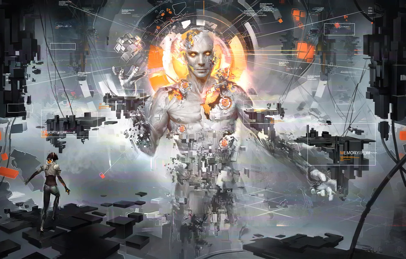 Photo wallpaper girl, male, remember me, Nilin, virtual reality