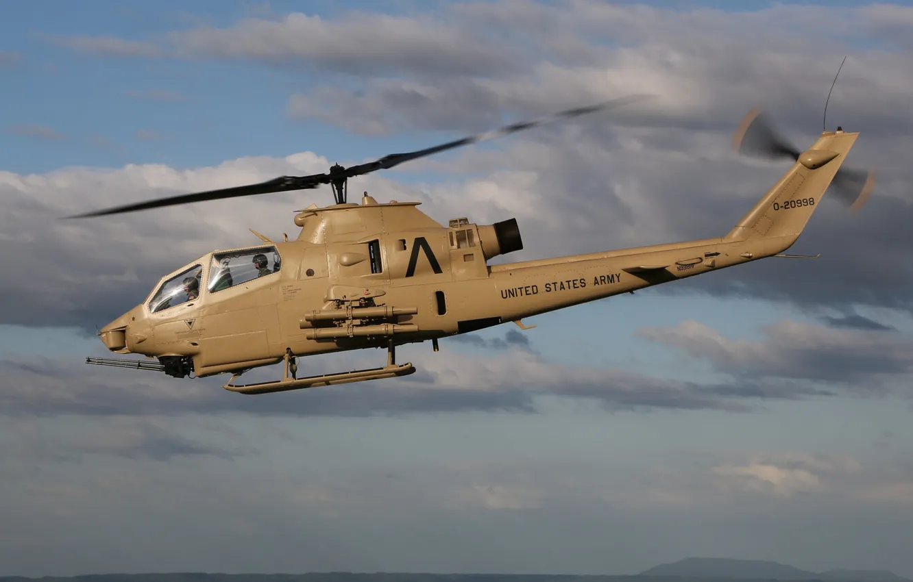 Photo wallpaper the sky, flight, helicopter, combat