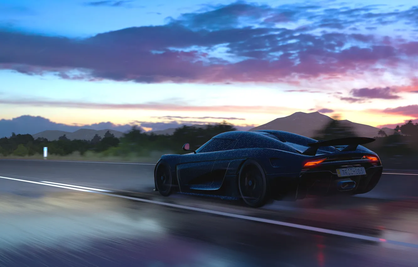 Photo wallpaper Koenigsegg, game, Regera, Forza Horizon 3