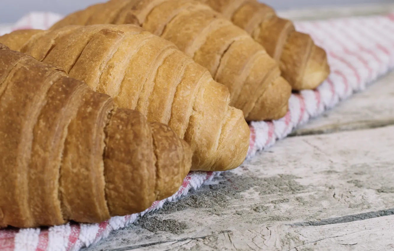 Photo wallpaper cakes, delicious, croissant